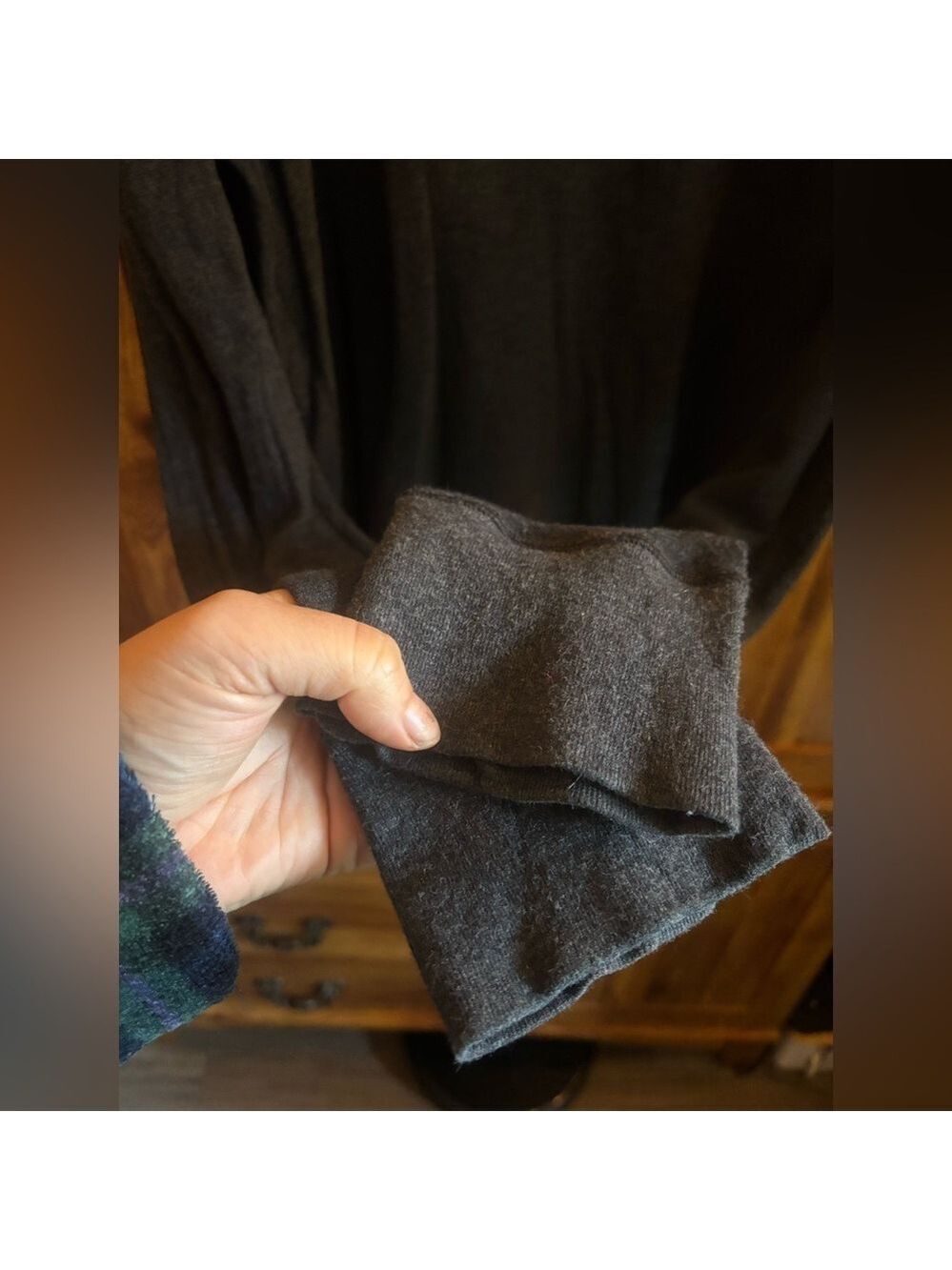 LULULEMON Dark or Light Grey Reversible Unisex Cotton Blend Long Sleeve Shirt - Picture 10 of 14